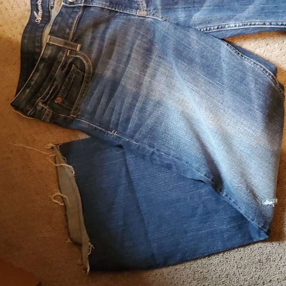 American Eagle Outfitters brand HIPSTER stretch jeans. Worn ONCE sz 14 - Picture 5 of 10